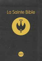 Bible Colombe souple noire or avec notes de référence