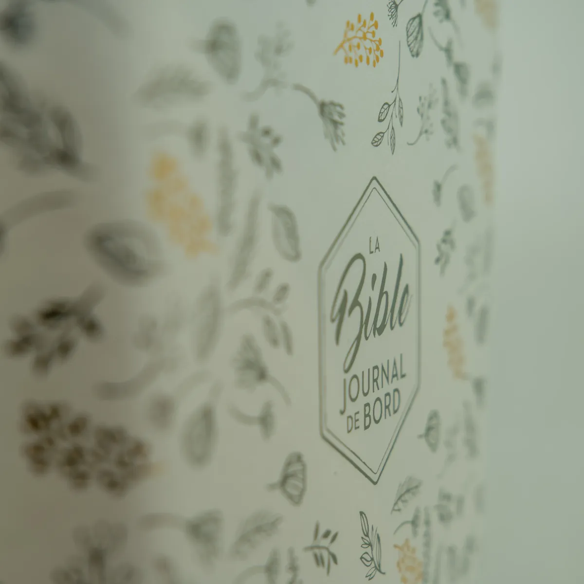 Bible SG21 Journal de bord souple Vivella blanc motifs dorés