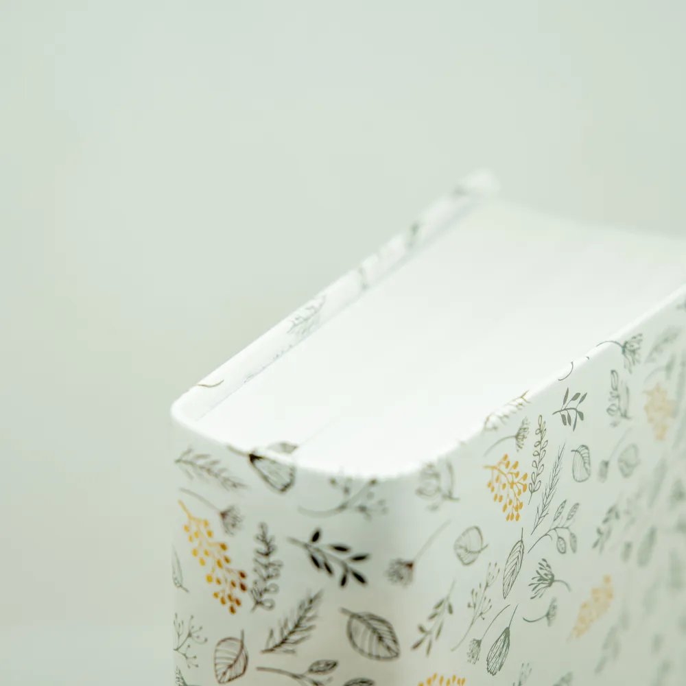 Bible SG21 Journal de bord souple Vivella blanc motifs dorés