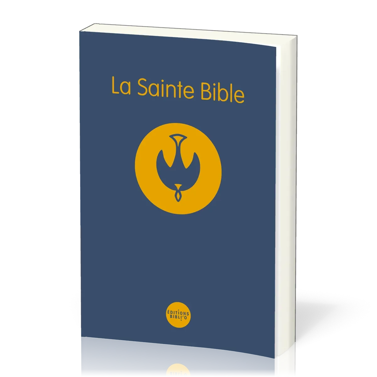 Bible Colombe souple bleue avec notes de réference