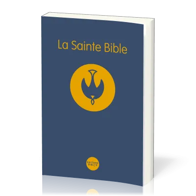 Bible Colombe souple bleue avec notes de réference