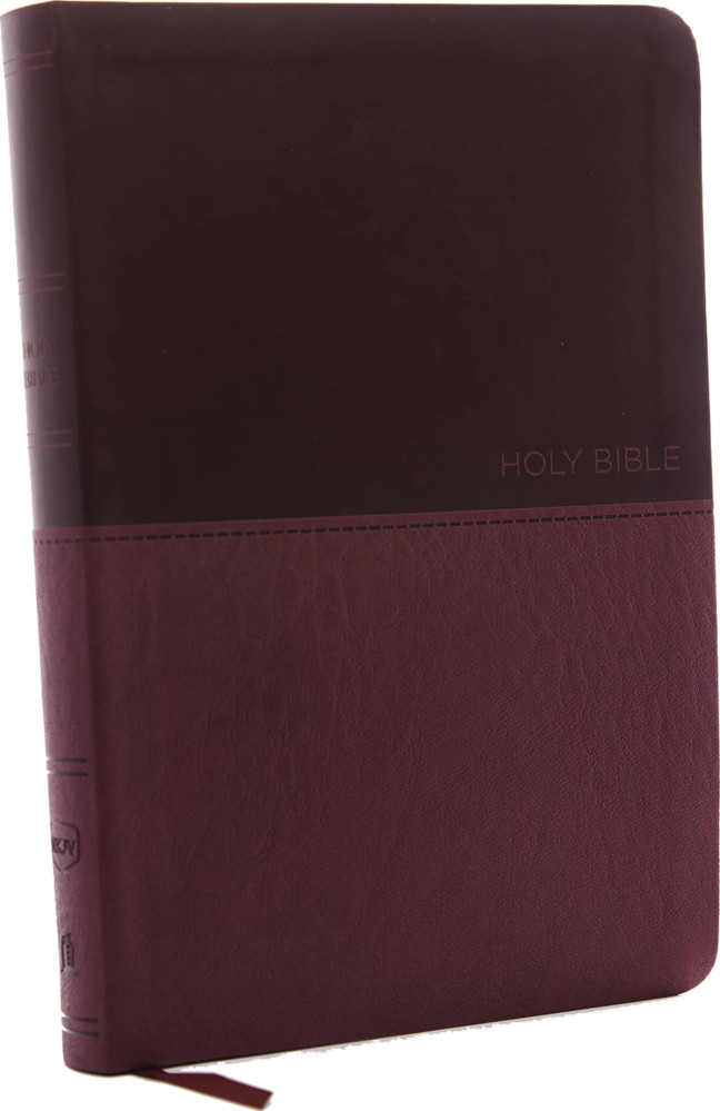 NKJV LP thinline Bible burgundy leathersoft
