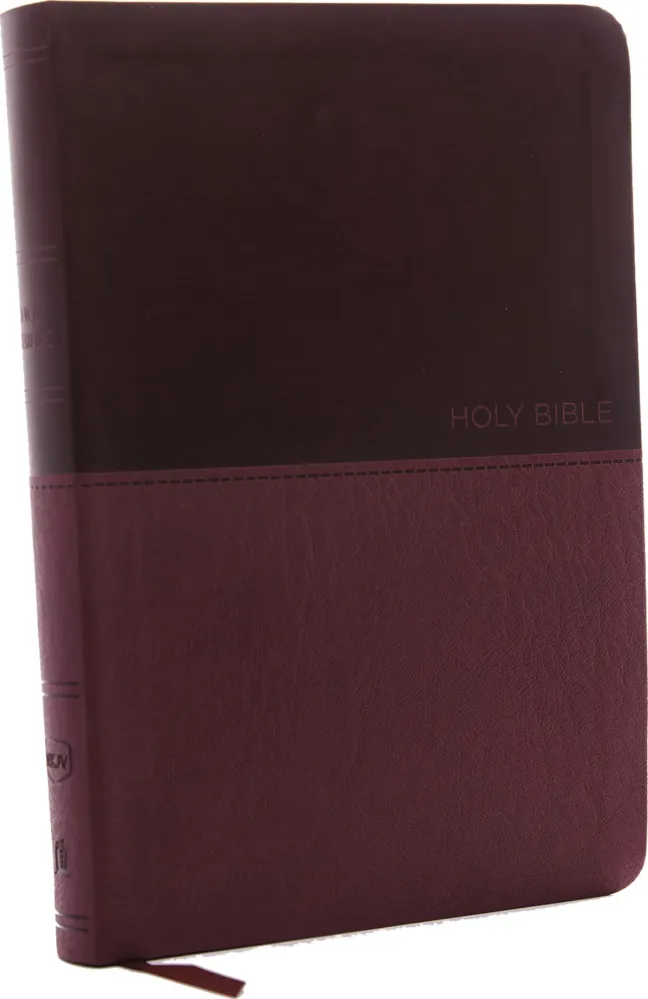 NKJV LP thinline Bible burgundy leathersoft