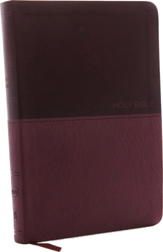 NKJV LP thinline Bible burgundy leathersoft