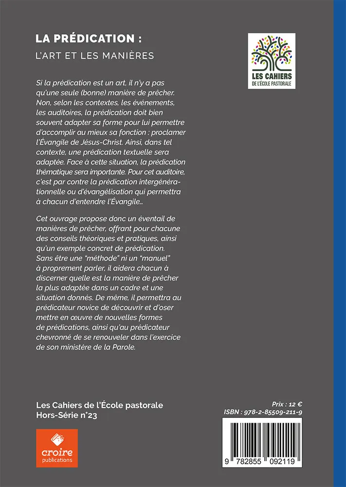Prédication, La - L'art et les manières