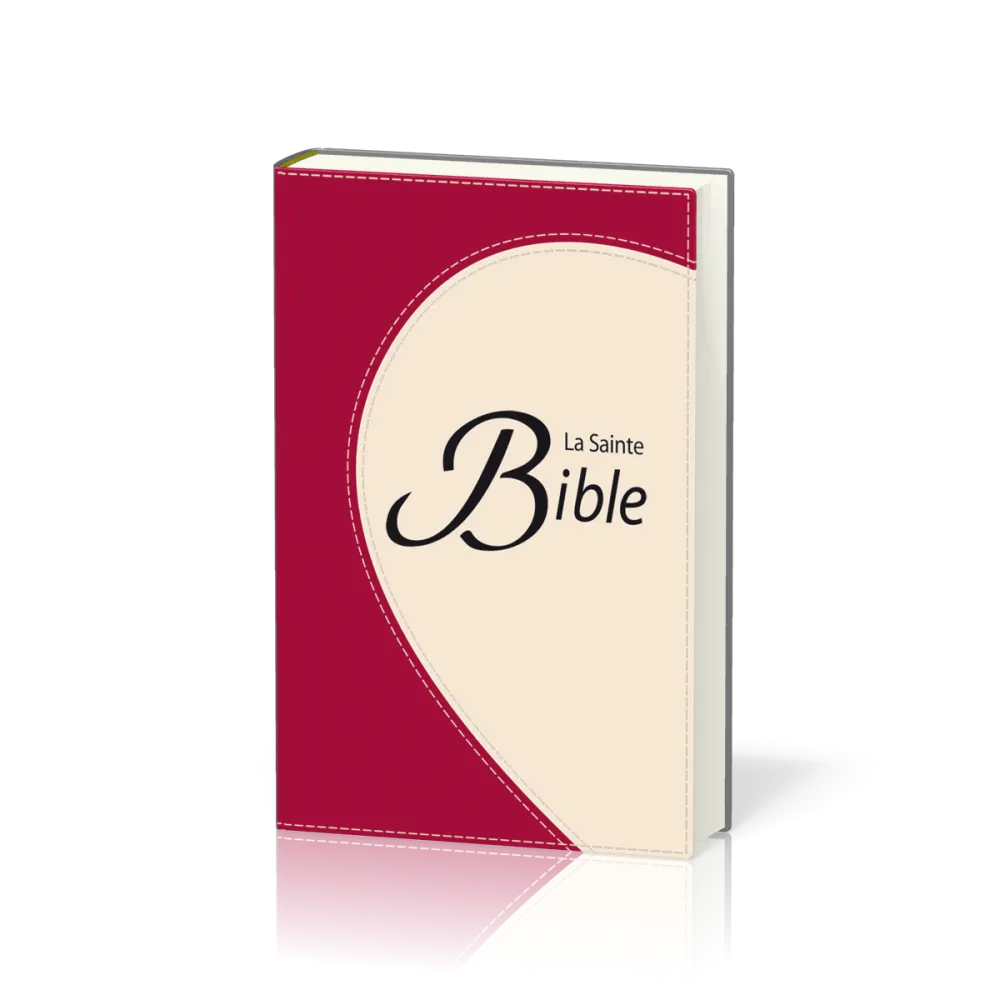 Bible Segond 1910 duo framboise/beige tr. or