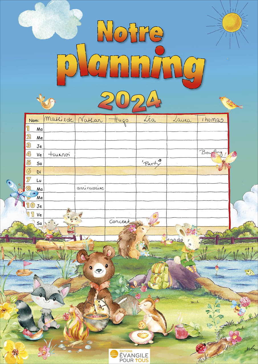 Calendrier - Notre Planning