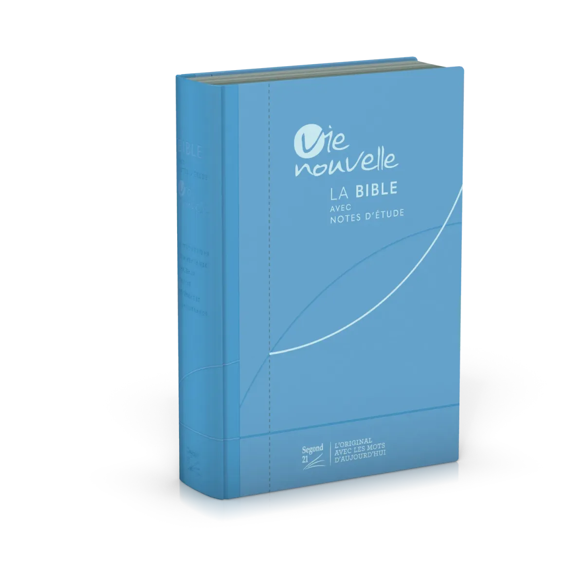 Bible SG21 Vie Nouvelle souple toile bleu argent