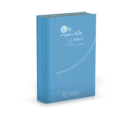 Bible SG21 Vie Nouvelle souple toile bleu argent