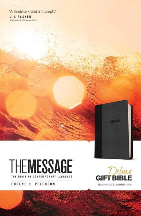 The Message deluxe gift Bible black