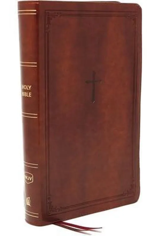 NKJV compact reference Bible Brown