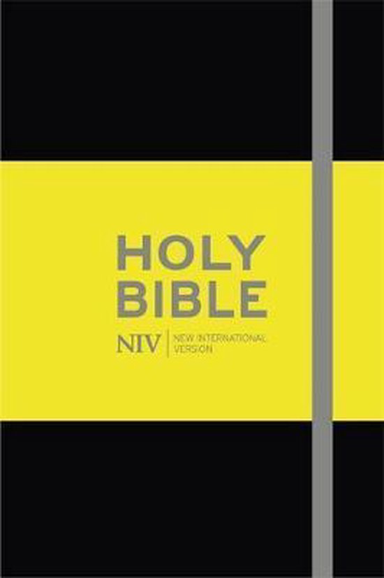NIV Bible Yellow/black notebook
