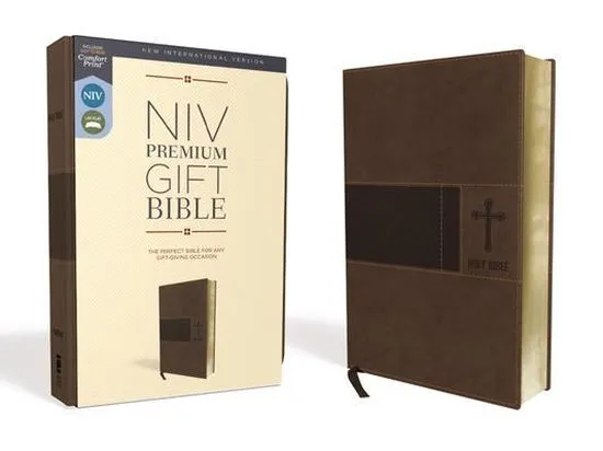 NIV Premium Gift Brown leather
