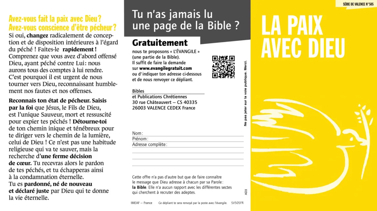 La paix avec Dieu