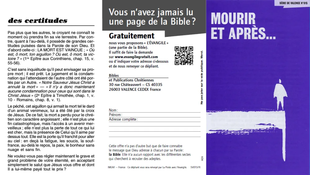 Mourir... et après ?