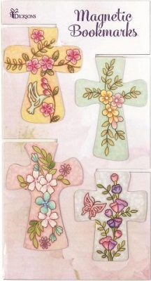 Marque-page magnet - cross assorted (4)