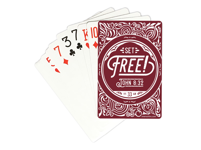 Playing cards Set free ! - John 8:32