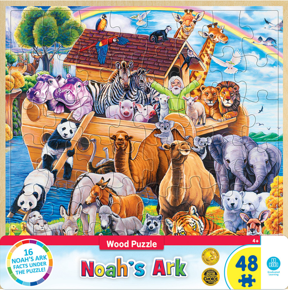 Puzzle bois Noah's Ark - 48 pièces