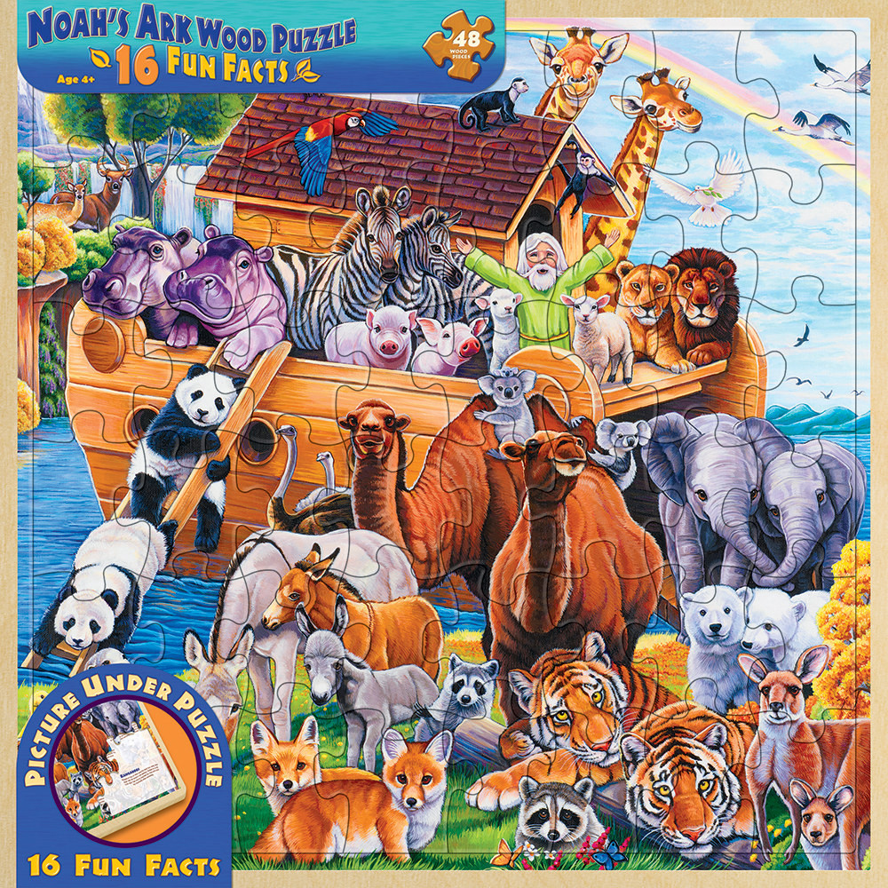 Puzzle bois Noah's Ark - 48 pièces