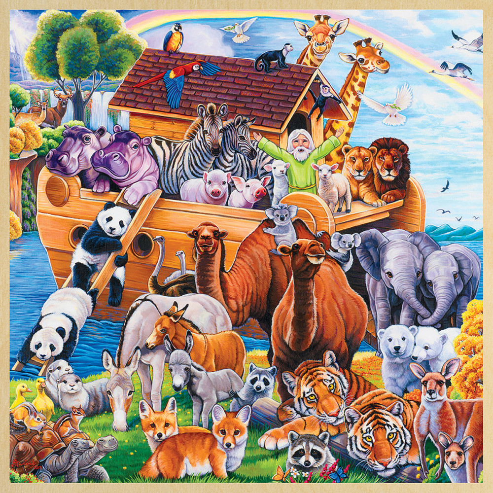 Puzzle bois Noah's Ark - 48 pièces