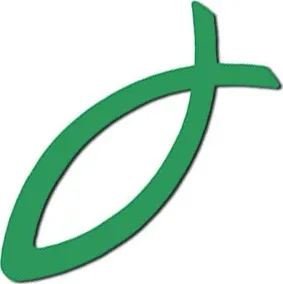 Autocollant ICHTUS vert