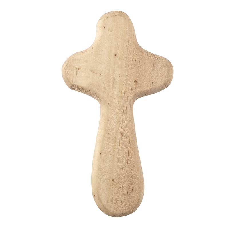 Croix de poche en bois - hêtre