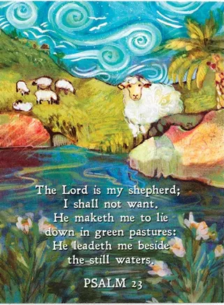 Magnet bois - The Lord is my shepherd... - Psalm 23