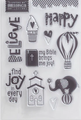 Stickers silicone transparents (12) - Delight in his day