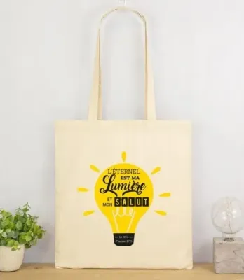 Sac coton - L'Eternel est la lumière...