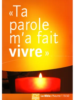 Affiche - Ta parole m'a fait vivre - Psaume 119.50