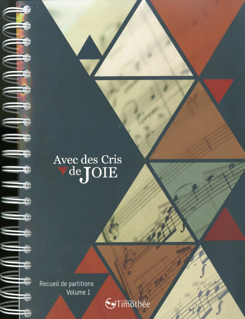 Avec des cris de joie - Recueil spirales avec partitions