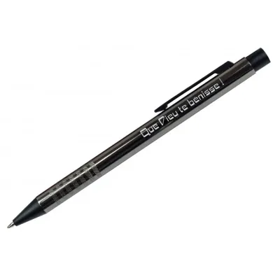 Stylo métal gris - Que Dieu te bénisse !
