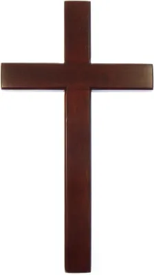 Croix bois foncé - 60 cm