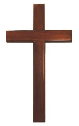 Croix bois foncé - 20 cm
