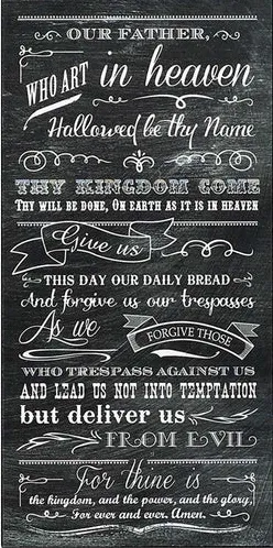 Tableau Our Father prayer