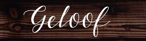 Hout plaque - Geloof