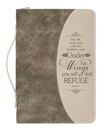 Housse L Under His wings you will find refuge - Psalm 91:4