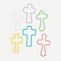 Bracelet silicone multicolor croix