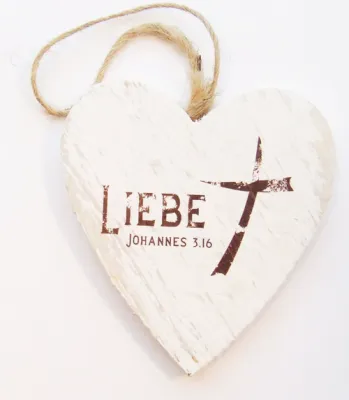 Herzanhänger - Liebe - Johannes 3:16