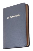 Bible Darby souple bleu/grenat