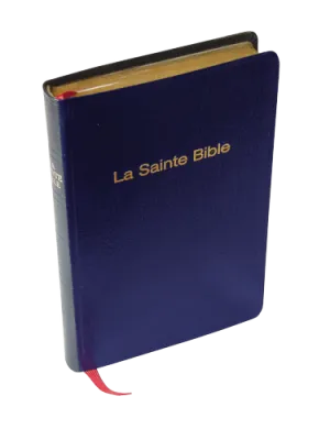 Bible Darby souple bleu/grenat