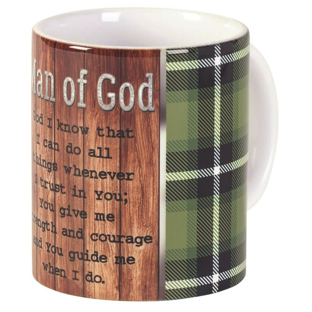 Mug Man of God - plaid