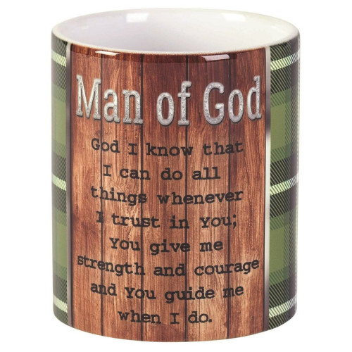 Mug Man of God - plaid