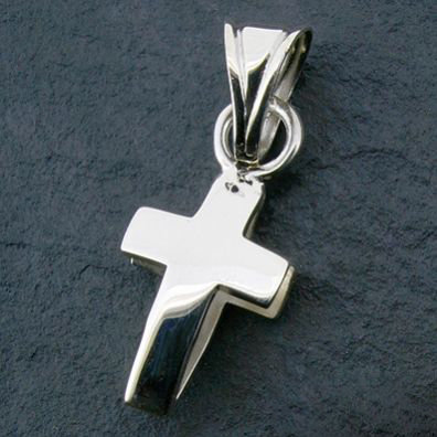 Pendentif Croix relief argent