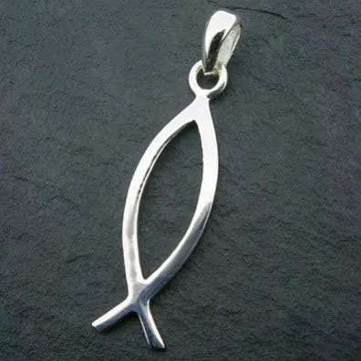Pendentif ICHTUS argent 925 3 cm