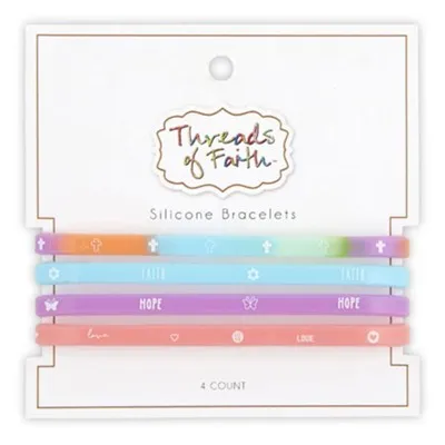 Bracelets silicone Faith - Hope - Love - Cross (4)