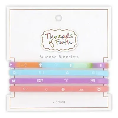 Bracelets silicone Faith - Hope - Love - Cross (4)