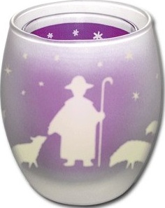 VERRE A BOUGIE 3D LILAS BERGER