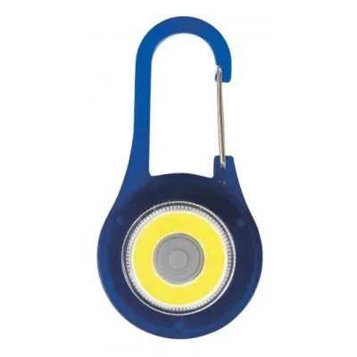 Porte-clés bleu mousqueton LED - Ta parole est comme une lampe