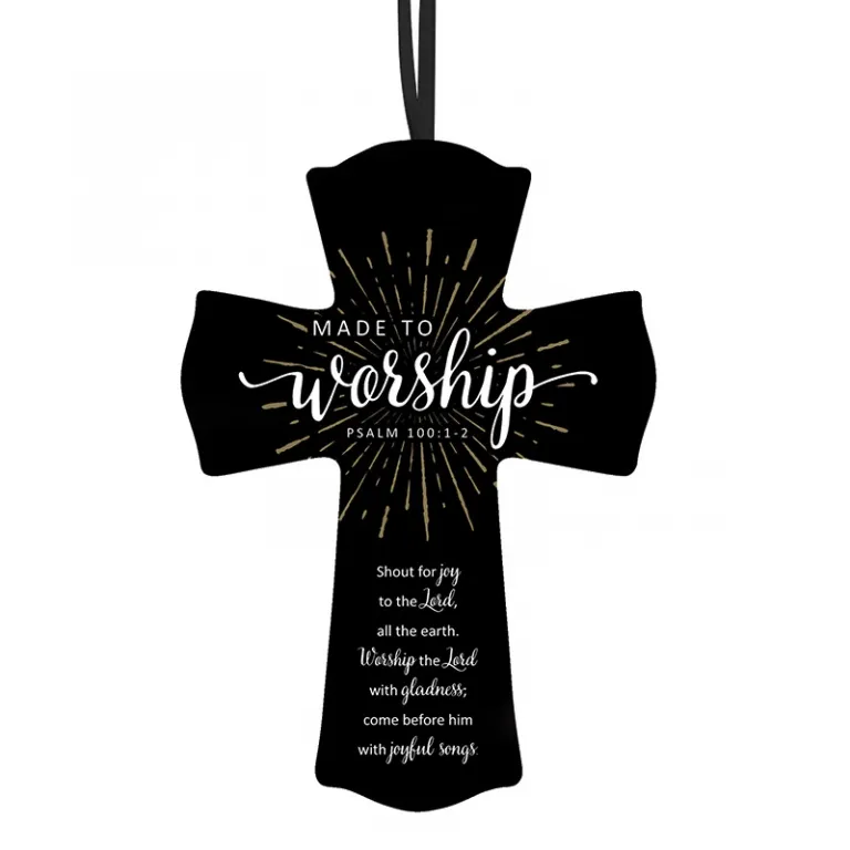 Wall Cross - Made to worship